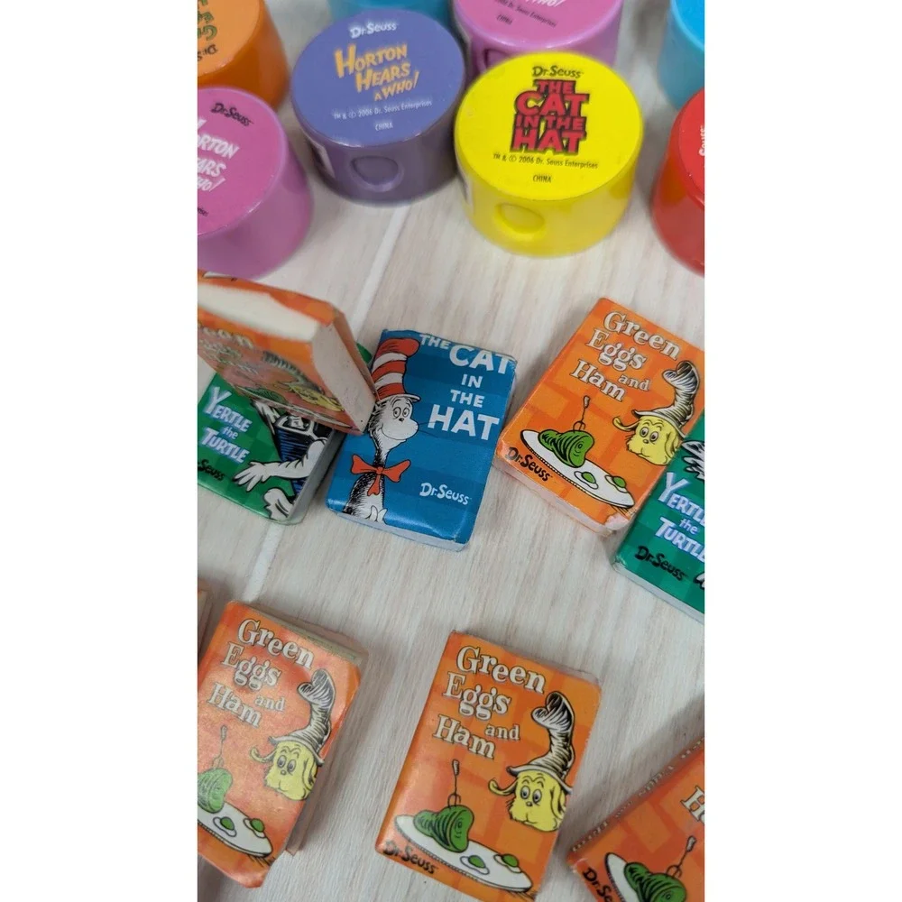 Dr. Seuss Party Favor Teacher Prizes Lot Cat in the Hat Horton pencils bags +